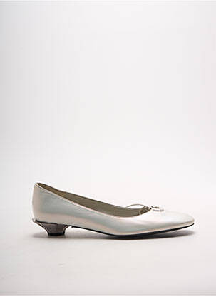 Ballerines matière lisse talon plat jusqu'à 3cm blanc CHARLES JOURDAN femme
