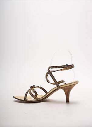 Sandales/nu pieds talon aiguille talon de 4 à 6cm marron LEA FOSCATI femme