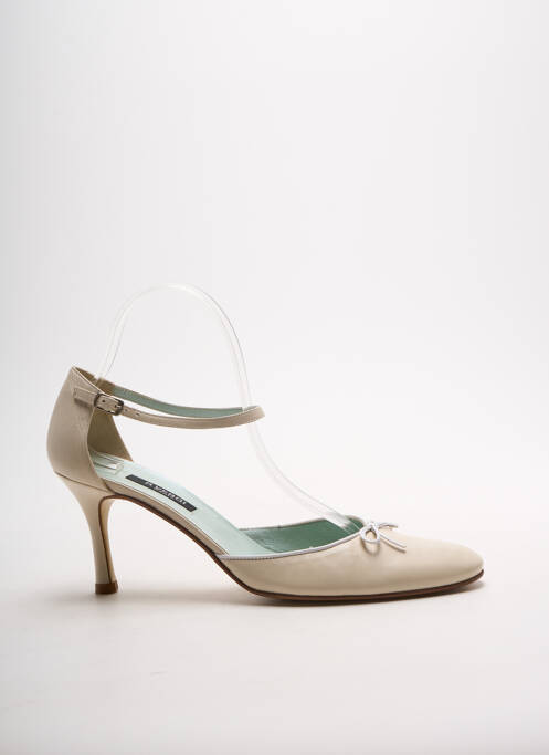 Sandales/Nu pieds beige P. VERDI pour femme