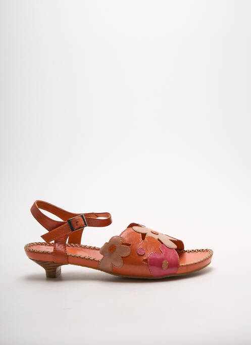Sandales/Nu pieds orange ARNOUX pour femme