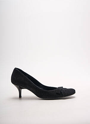 Escarpins nubuck talon de 4 à 6cm noir DAVID ALEXANDER femme