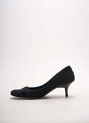 Escarpins nubuck talon de 4 à 6cm noir DAVID ALEXANDER femme