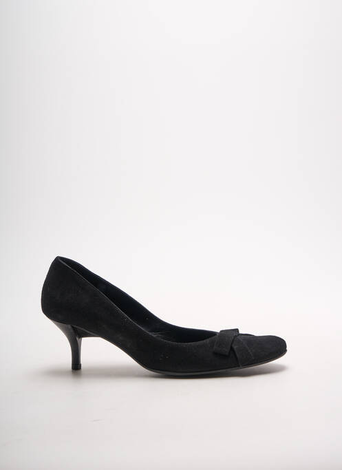 Escarpins nubuck talon de 4 à 6cm noir DAVID ALEXANDER femme