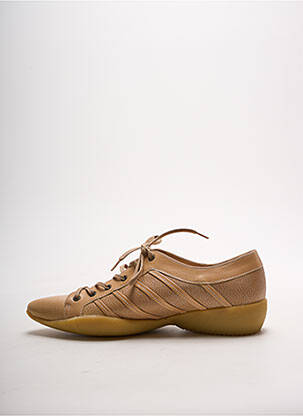 Baskets matière lisse talon plat jusqu'à 3cm beige CHARLES JOURDAN femme