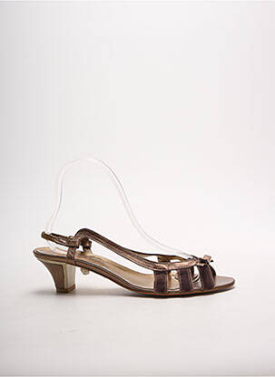 Sandales/nu pieds type de semelle amortissante talon de 4 à 6cm marron ESPACE femme