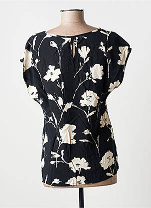 Blouse tissage popeline manches courtes noir LE PETIT BAIGNEUR femme