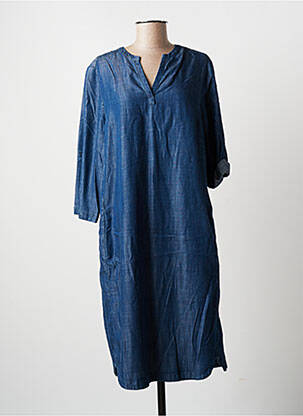 Robe mi-longue bleu TONI pour femme