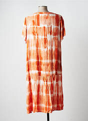 Robe mi-longue orange CISO pour femme seconde vue