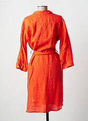 Robe mi-longue orange TONI pour femme seconde vue