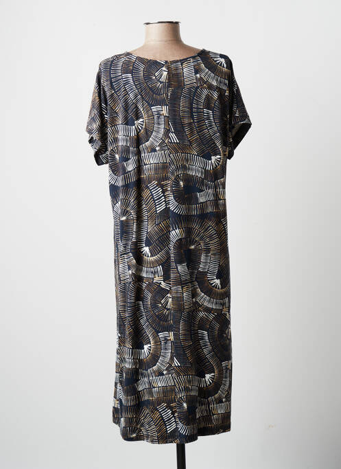 Robe mi-longue bleu CISO pour femme