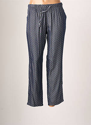 Pantalon droit taille élastique taille normale bleu WALTRON femme