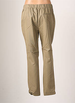 Pantalon chino tissage popeline taille normale vert JULIE GUERLANDE femme