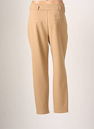 Pantalon droit stretch taille normale beige GARCIA femme