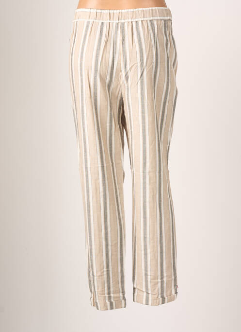Pantalon droit beige LCDN pour femme