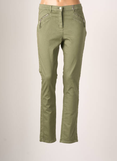 Pantalon droit vert JULIE GUERLANDE pour femme
