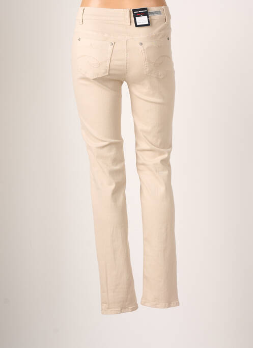 Pantalon slim beige ANNA MONTANA pour femme