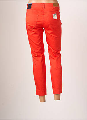 Pantalon 7/8 stretch taille basse orange TONI DRESS femme