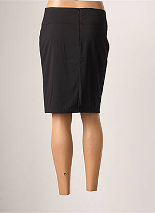 Jupe mi-longue coupe droite noir FELINO femme