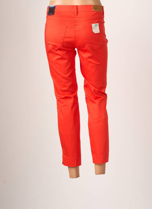 Pantalon 7/8 stretch taille basse orange TONI DRESS femme