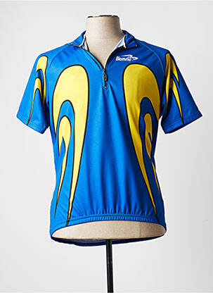 T-shirt tissage anti-transpirant manches courtes bleu BIEMME homme
