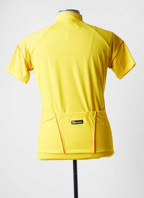 T-shirt tissage anti-transpirant manches courtes jaune SMS homme