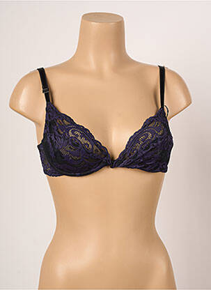 Soutien-gorge effet matière satinée haut soutien-gorge emboitant bleu WACOAL femme