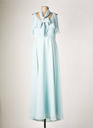 Robe longue manches courtes manches courtes bleu FASHION NEW YORK femme