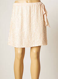 Jupe courte taille haute rose TWINSET femme