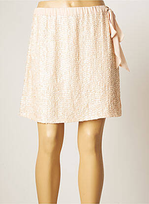 Jupe courte taille haute rose TWINSET femme