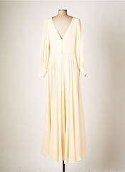 Robe longue beige FASHION NEW YORK pour femme seconde vue