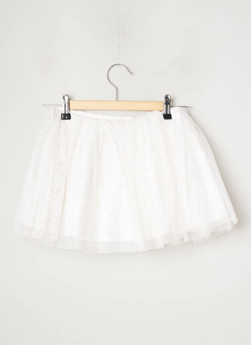 Jupe mi-longue blanc LES PETITS INCLASSABLES fille