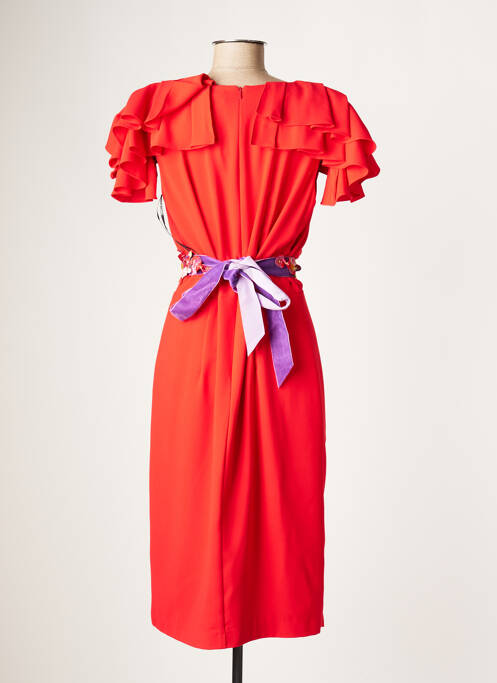 Robe mi-longue rouge MATILDE CANO pour femme