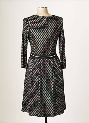Robe mi-longue manches longues manches longues bleu BLANC BOHEME femme