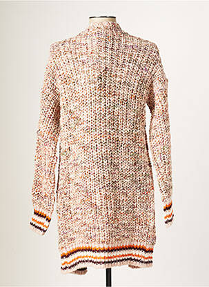 Gilet manches longues stretch rose BLANC BOHEME femme