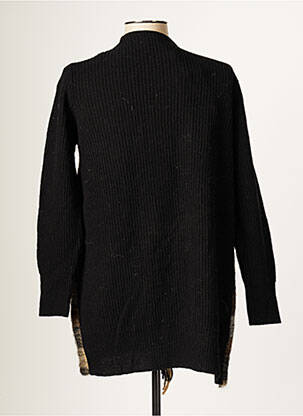 Gilet manches longues stretch noir BLANC BOHEME femme