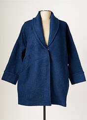 Manteau long bleu BLANC BOHEME pour femme seconde vue