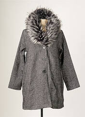 Manteau long gris BLANC BOHEME pour femme seconde vue