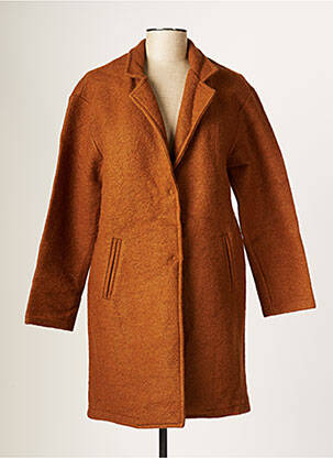 Manteau long marron BLANC BOHEME pour femme