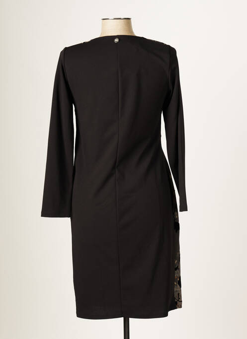 Robe mi-longue noir BLANC BOHEME pour femme