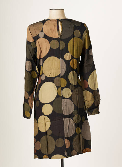 Robe mi-longue noir BLANC BOHEME pour femme