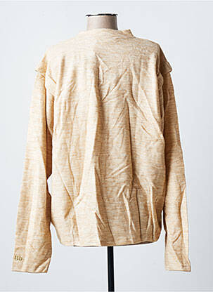 Top manches longues beige BLANC BOHEME femme