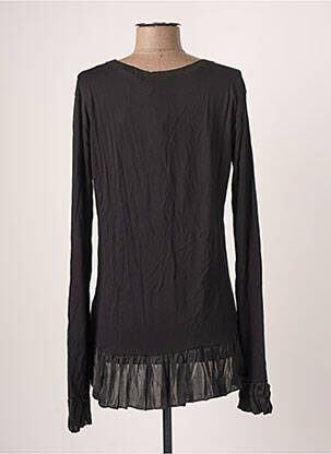 Top tissage jersey manches longues noir BLANC BOHEME femme