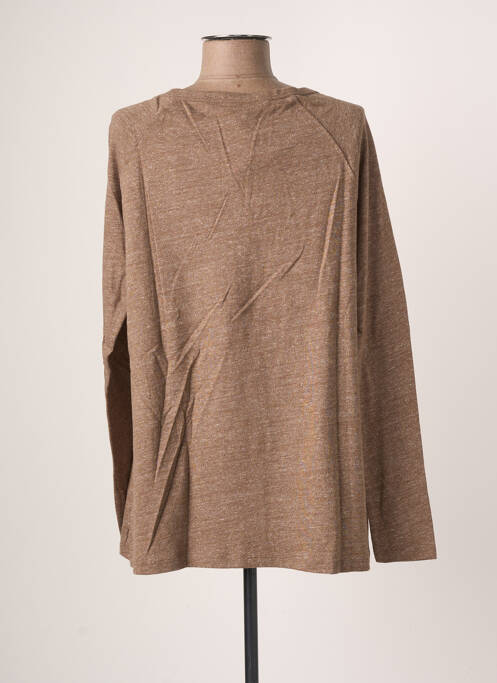 T-shirt marron BLANC BOHEME pour femme