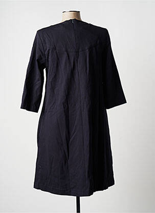 Robe courte manches 3/4 manches 3/4 bleu BLANC BOHEME femme