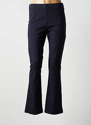 Pantalon droit stretch taille normale bleu BLANC BOHEME femme