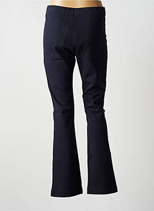 Pantalon droit stretch taille normale bleu BLANC BOHEME femme