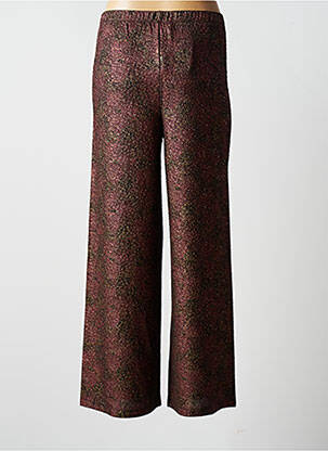 Pantalon large coupe fluide taille normale rose BLANC BOHEME femme