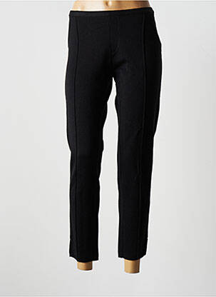 Pantalon 7/8 stretch taille normale noir BLANC BOHEME femme