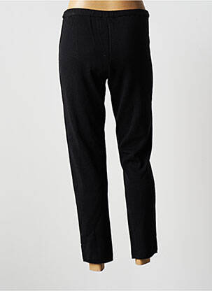 Pantalon 7/8 stretch taille normale noir BLANC BOHEME femme