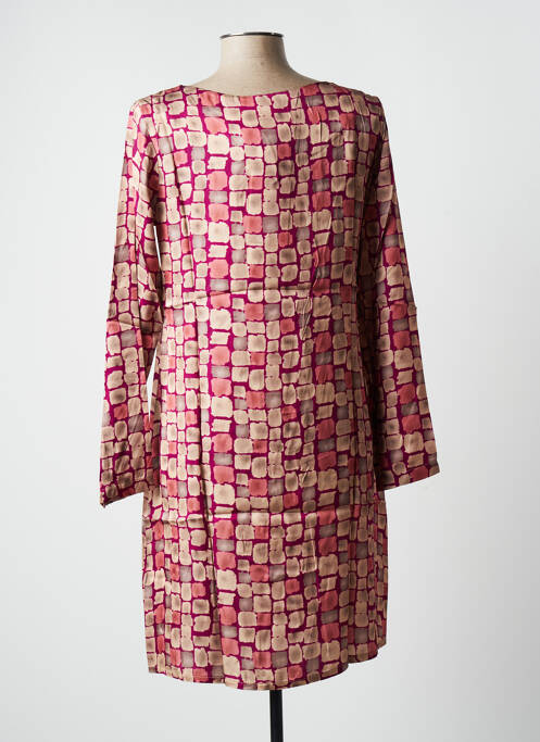 Robe mi-longue rose BLANC BOHEME pour femme